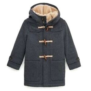 Zara Duffle Coat Grey Marl Size 10 Kids / Women S